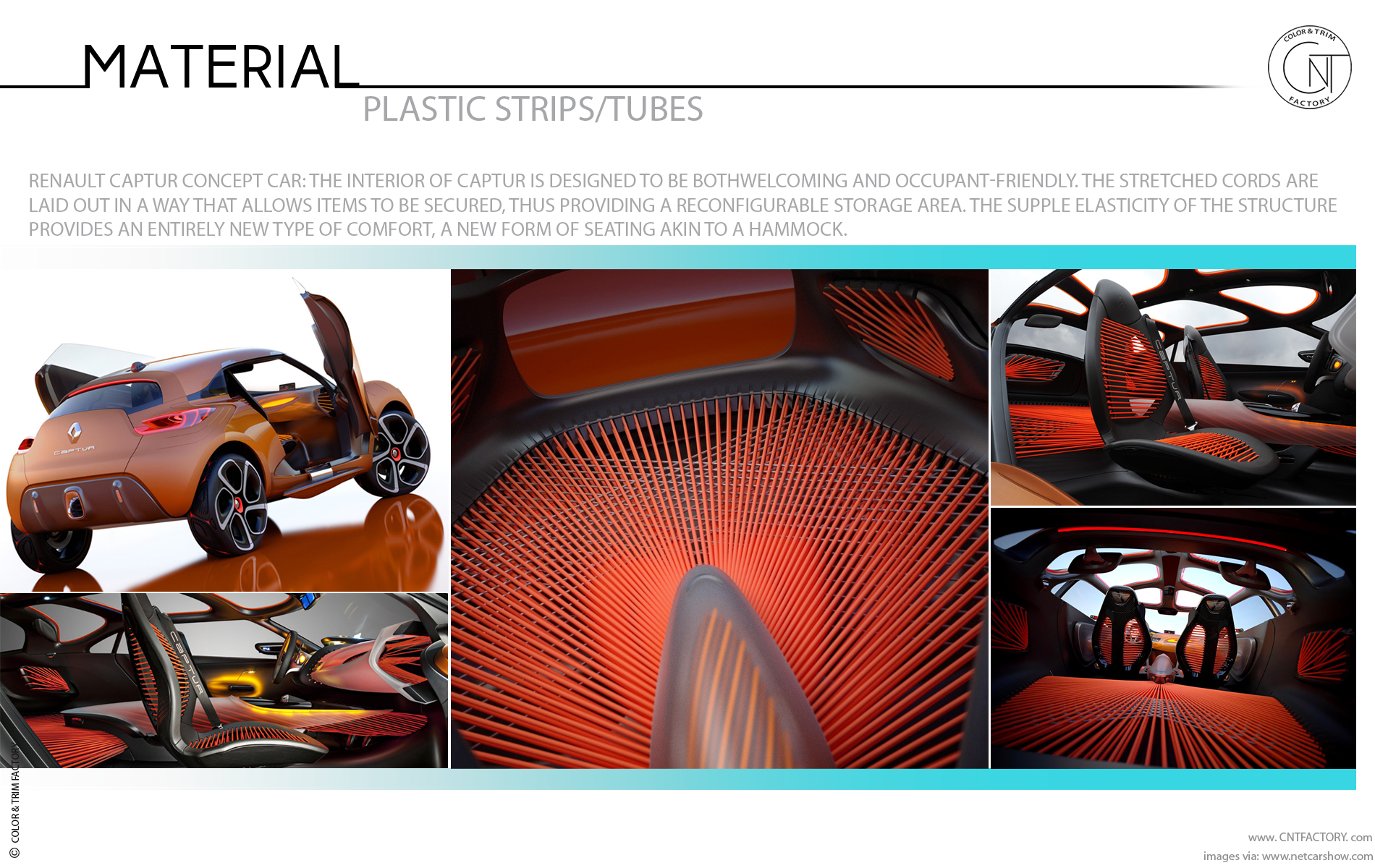 plastic strips tubes automotive trim design