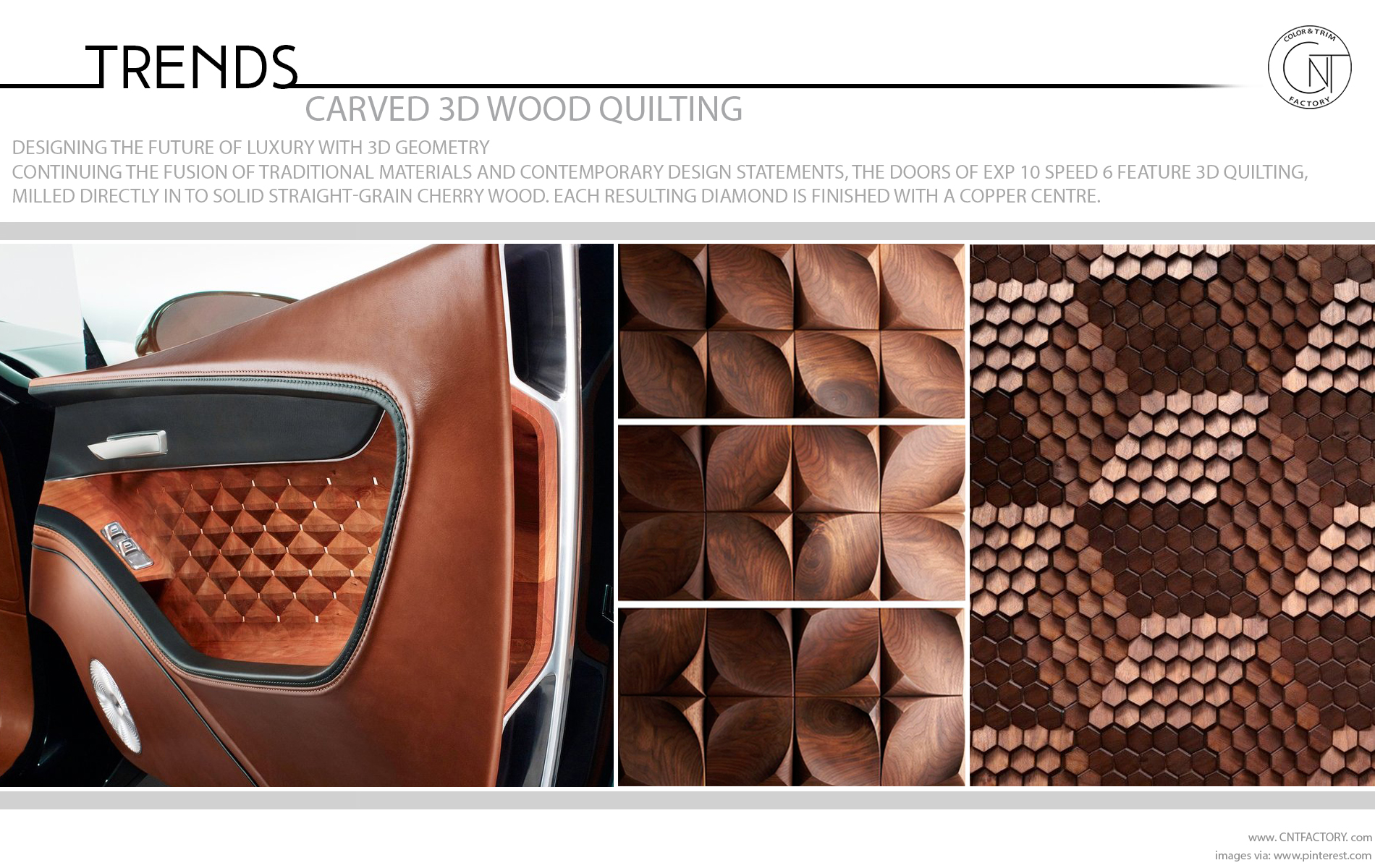 Carved 3D Wood Quilting