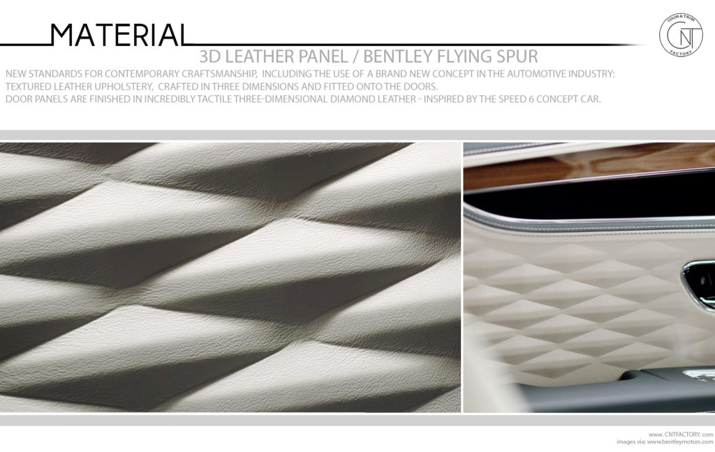 3D Leather Panel Bentley Flying Spur